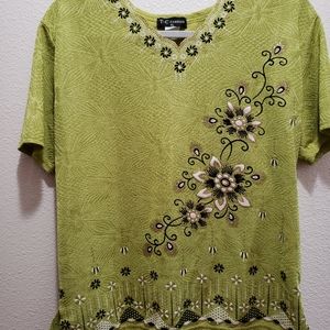 TC Fashions, Lime pullover sweater, XL